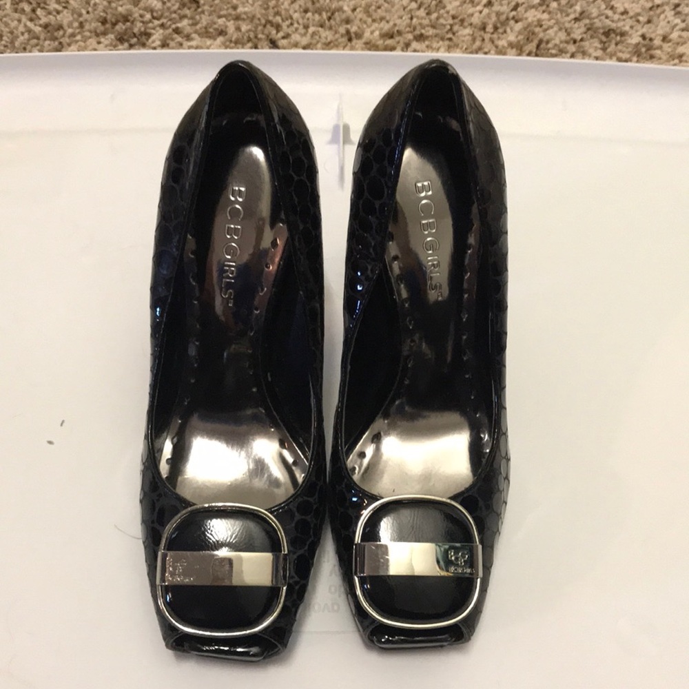 BCBGirls peep toe heels